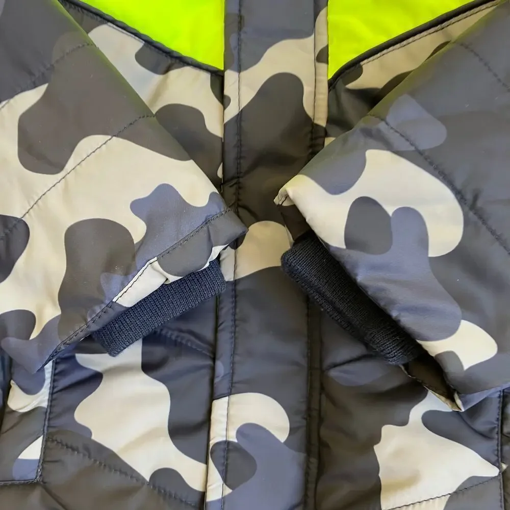 Egg New York NWT Sz 2T Toddlers Winter Puffer Jacket Sherpa Lined Hooded Camo